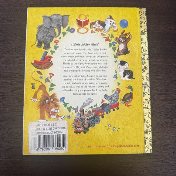 A Little Golden Book The Night Before Christmas Santa Children's Book 2001 VTG - Picture 6 of 10